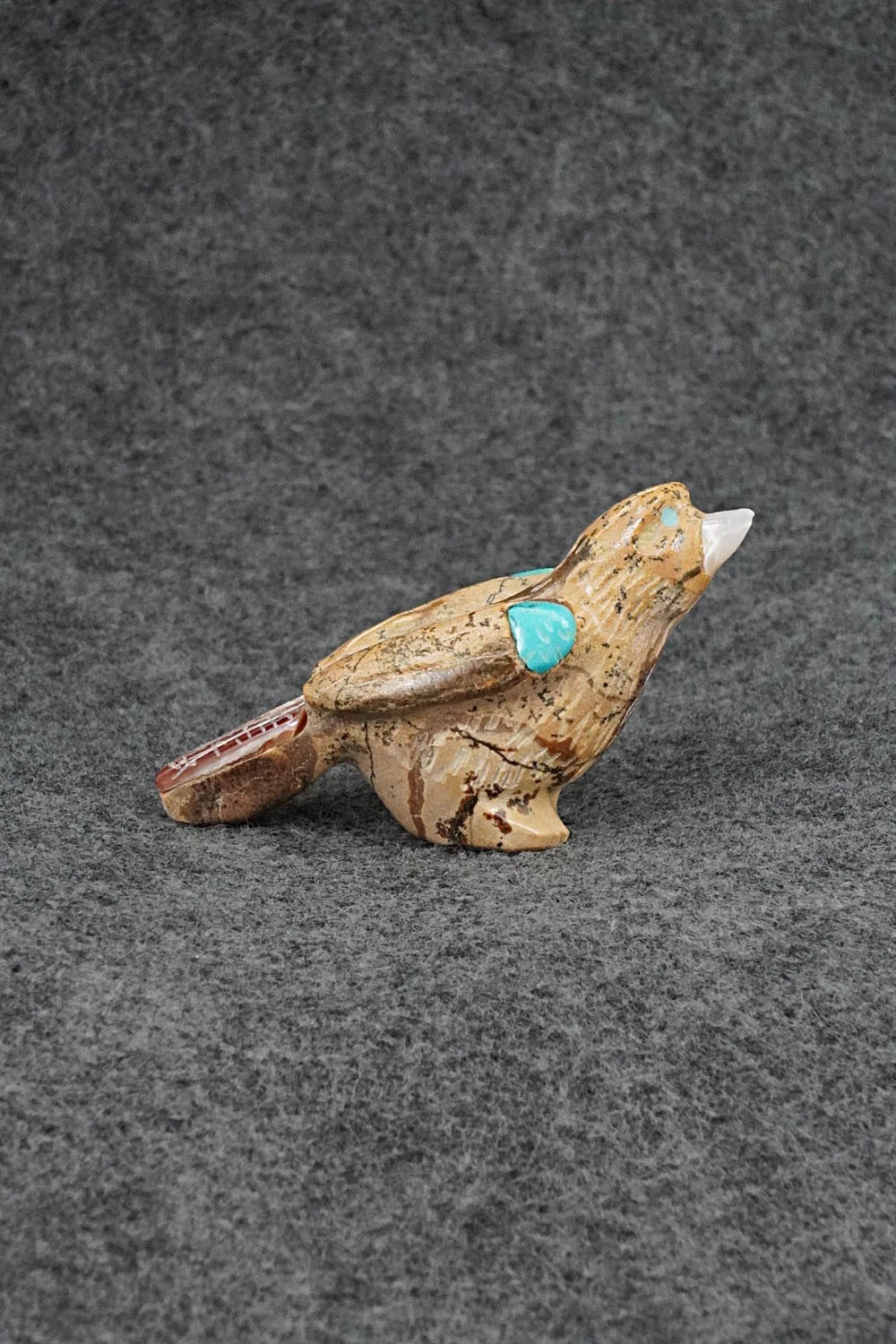 Bird Zuni Fetish Carving - Freddie Leekya