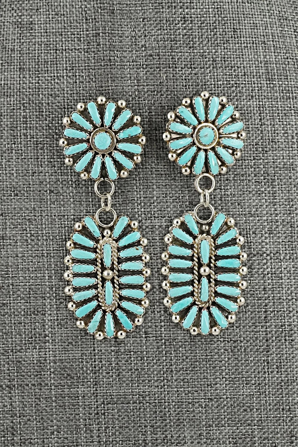 Turquoise & Sterling Silver Earrings - Philena Byjoe