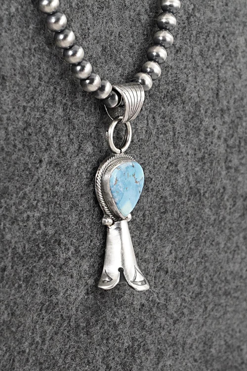 Turquoise & Sterling Silver Necklace - Sharon McCarthy