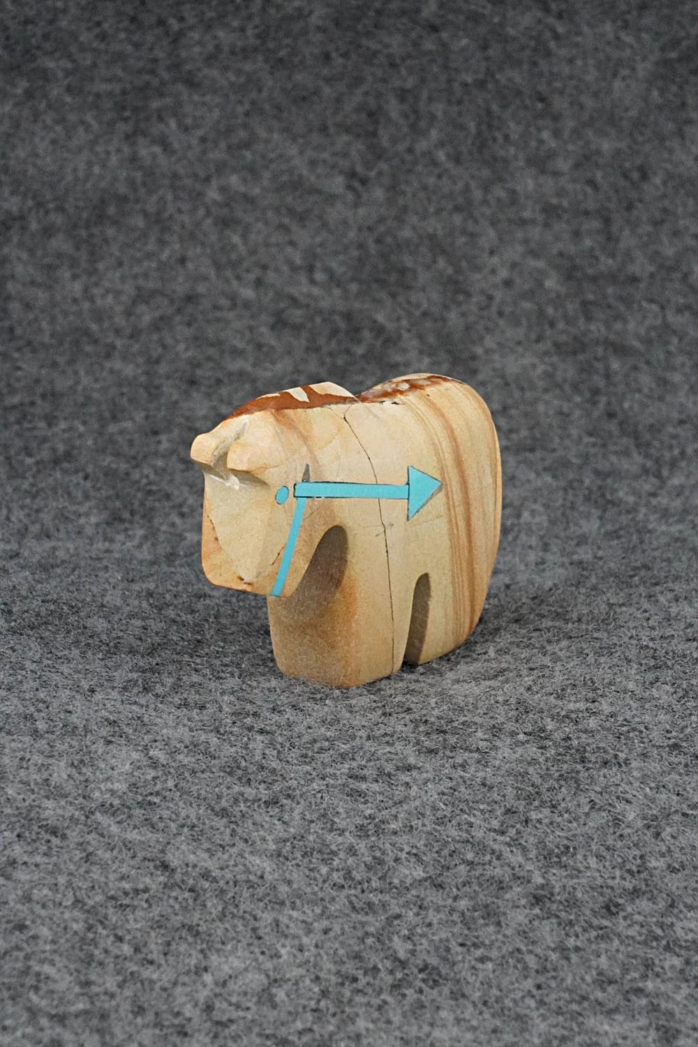 Horse Zuni Fetish Carving - Bernard Laiwakete