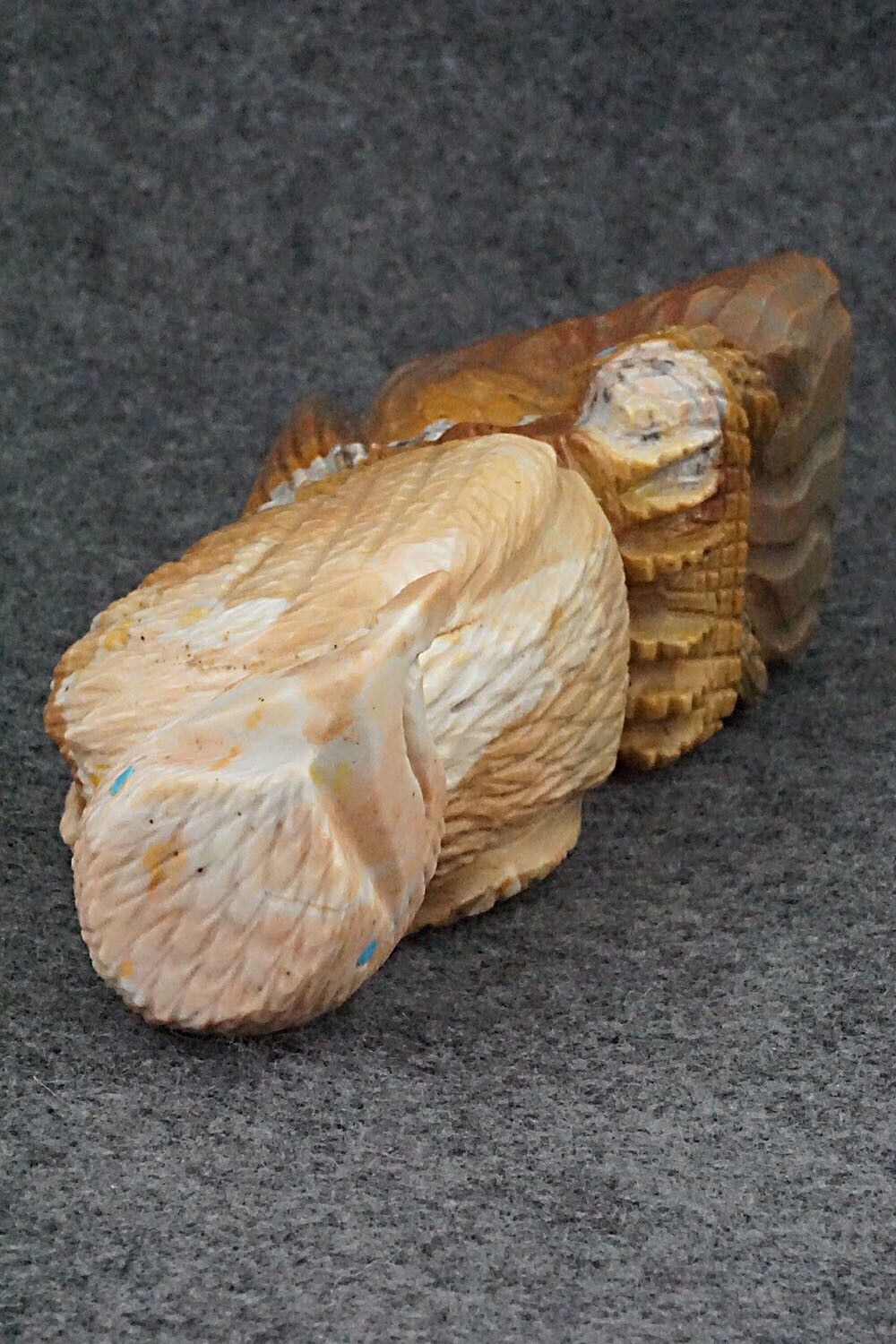 Eagle with Fish Zuni Fetish Carving - Tony Mackel