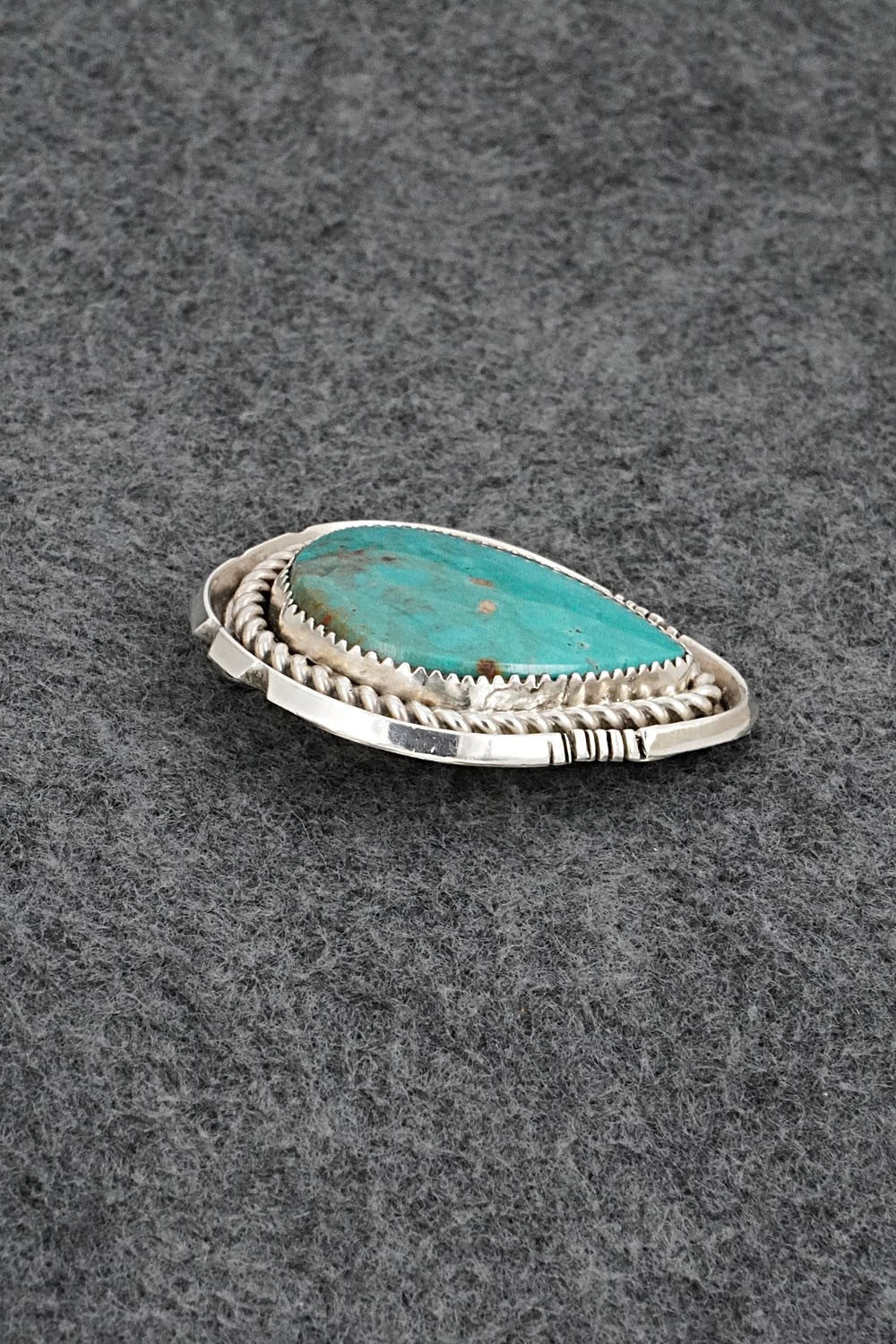 Turquoise & Sterling Silver Pendant - Eunise Wilson