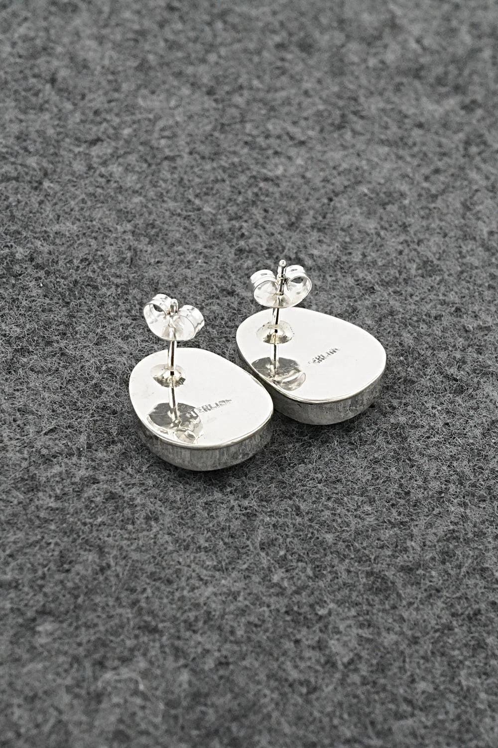 Turquoise & Sterling Silver Earrings - Rosemary Saunders