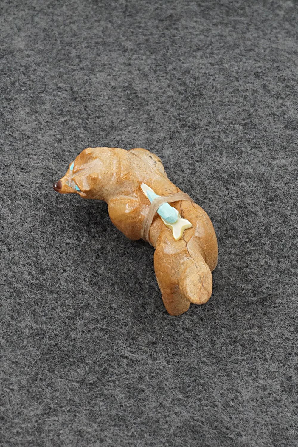 Fox Zuni Fetish Carving - Freddie Leekya