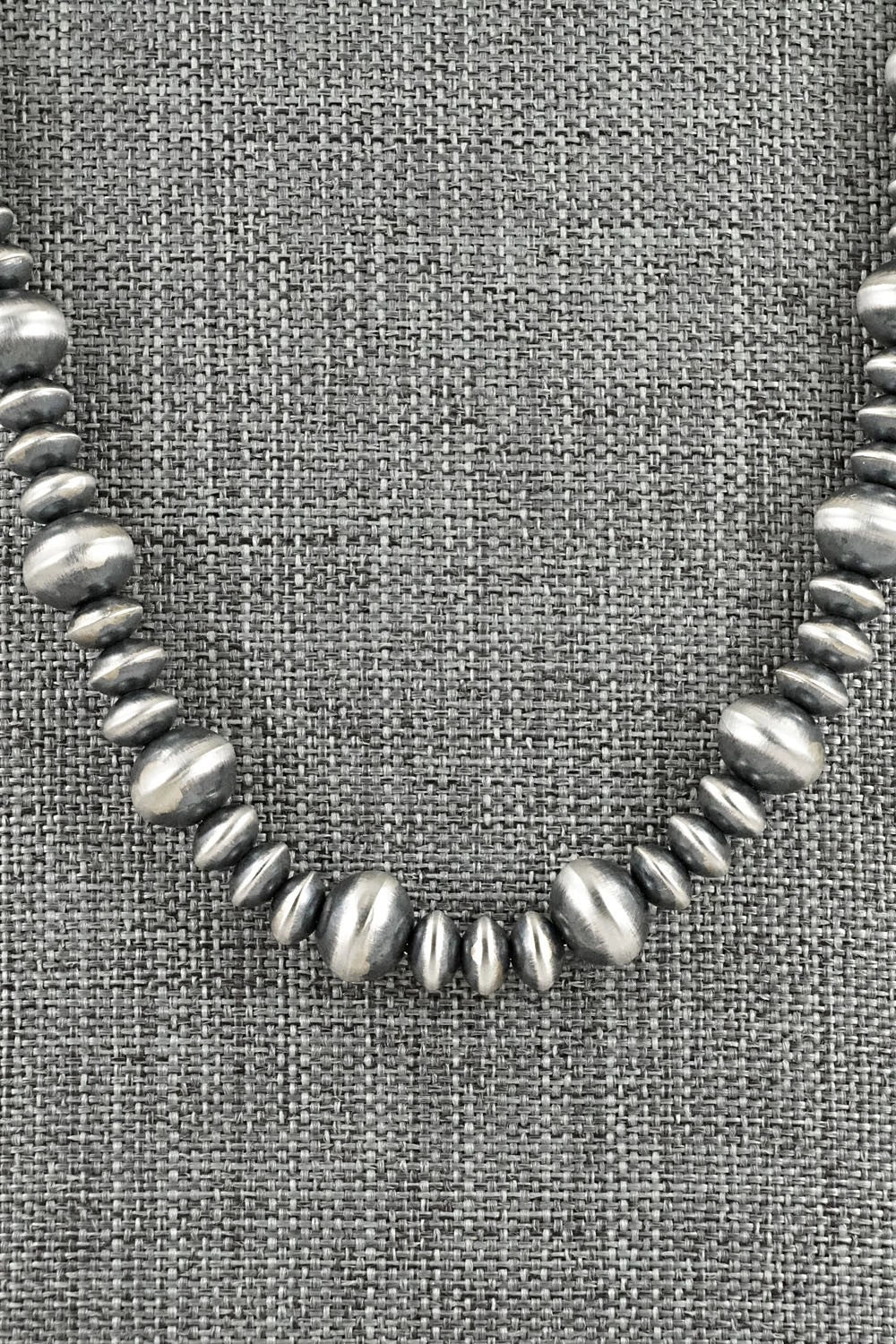 Sterling Silver Navajo Pearl Necklace 26" - Crystal Haley