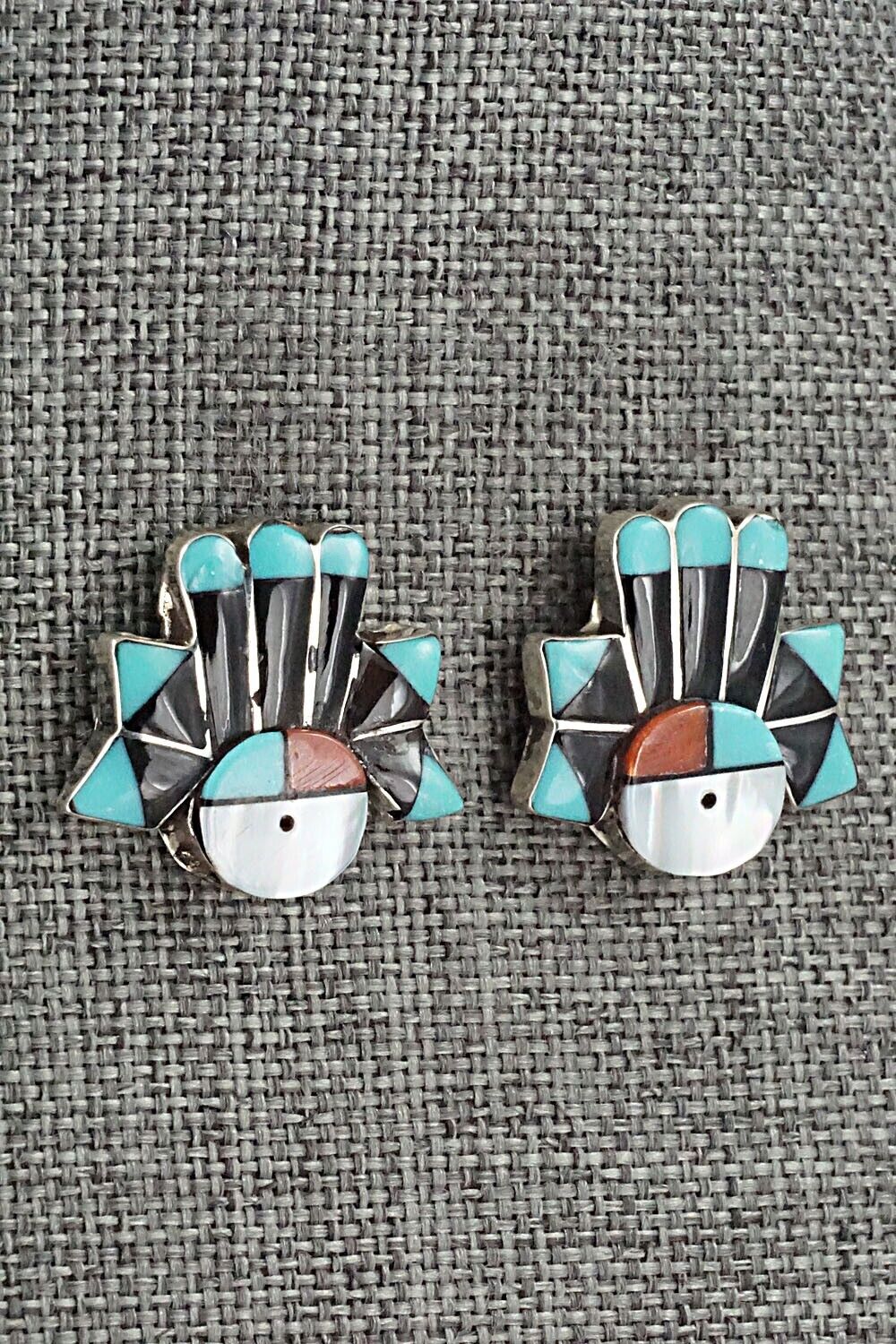 Multi Stone & Sterling Silver Earrings - Clayton Vacit