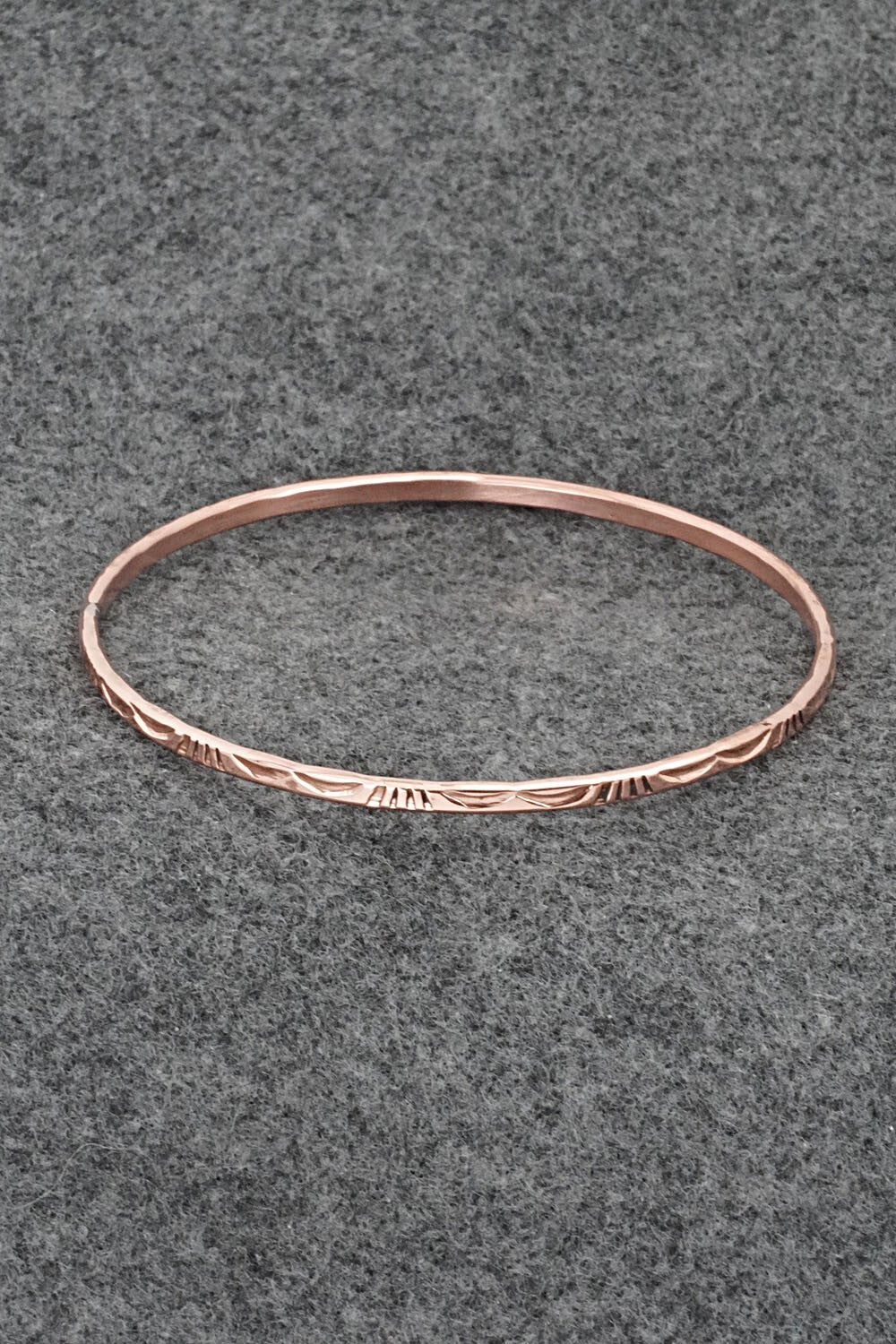 Copper Bangle Bracelet - Elaine Tahe