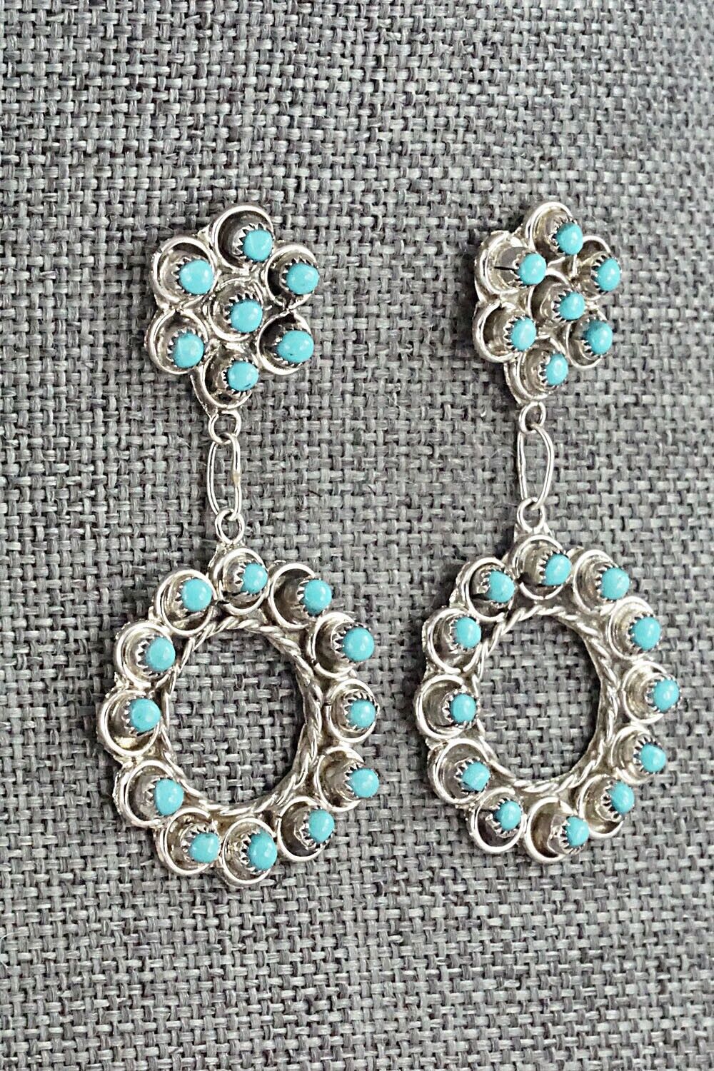 Turquoise & Sterling Silver Earrings - Waylon Johnson