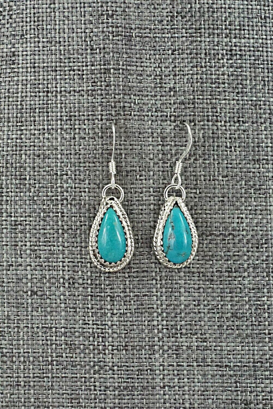 Turquoise & Sterling Silver Earrings - Angeline Platero