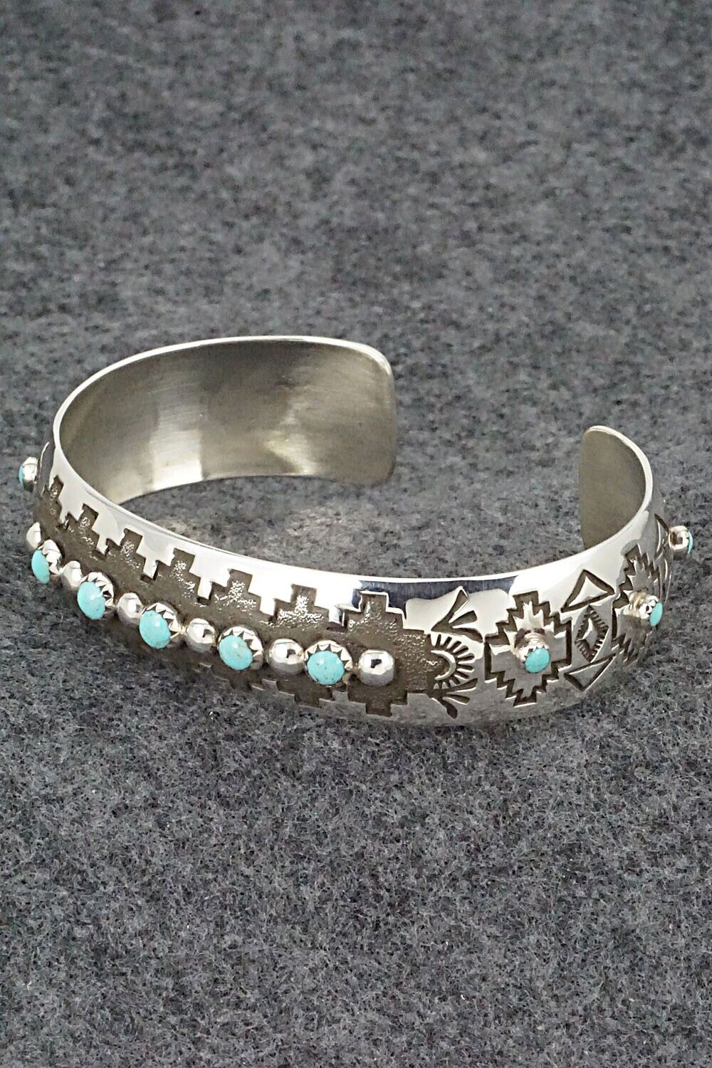 Turquoise and Sterling Silver Bracelet - Debra Lee Tahe