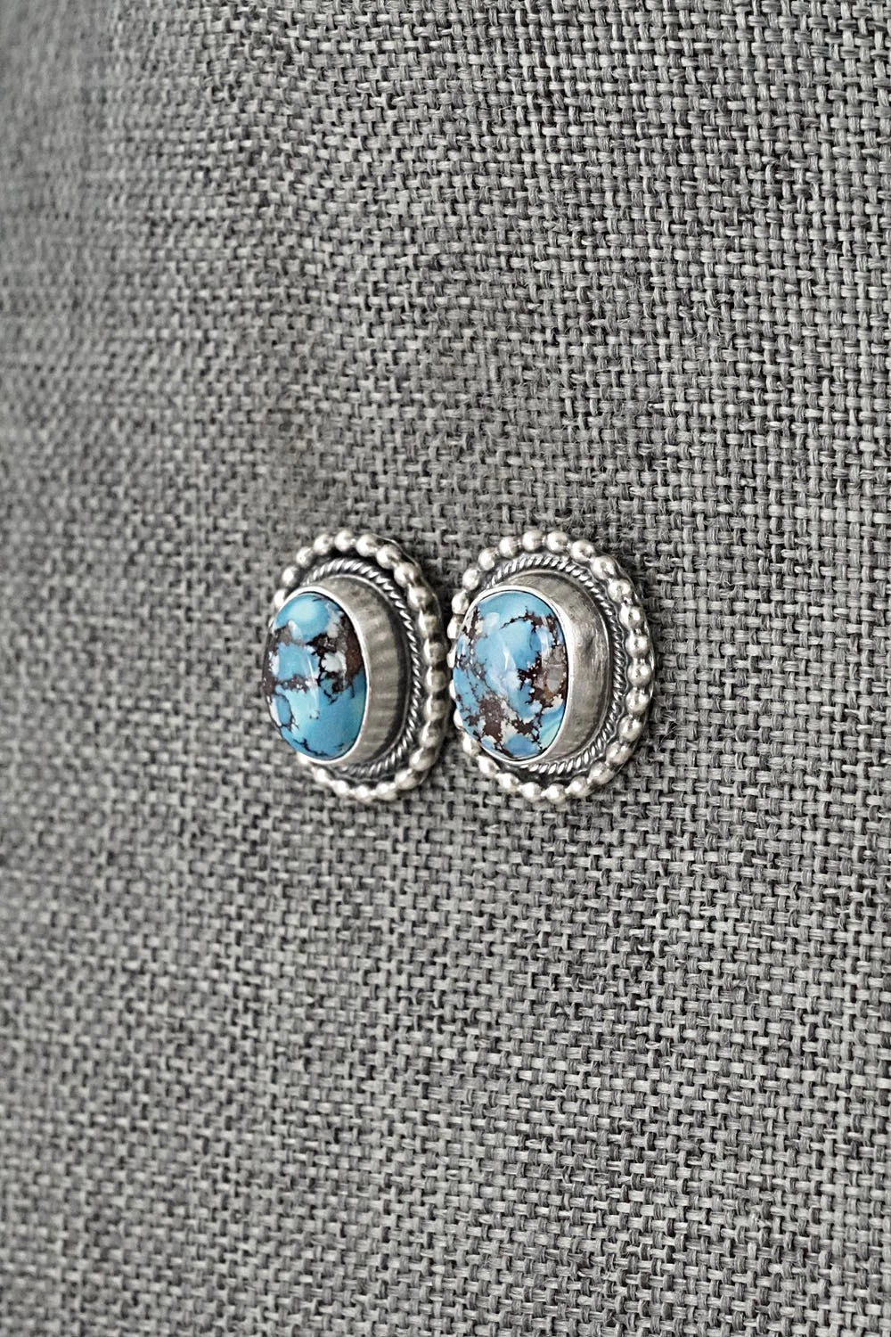 Turquoise & Sterling Silver Squash Blossom Set - Darrin Livingston