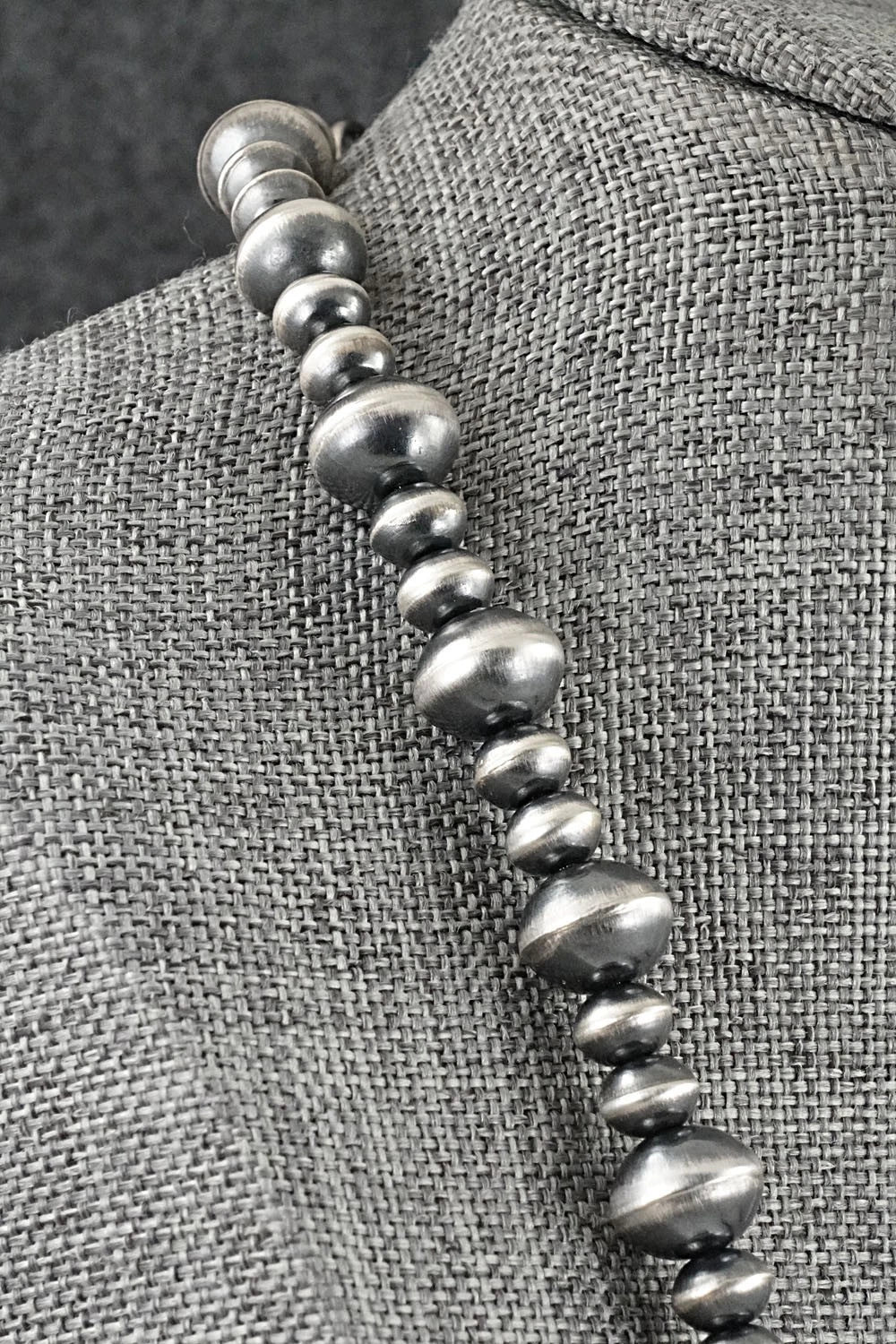 Sterling Silver Navajo Pearl Necklace 20" - Crystal Haley