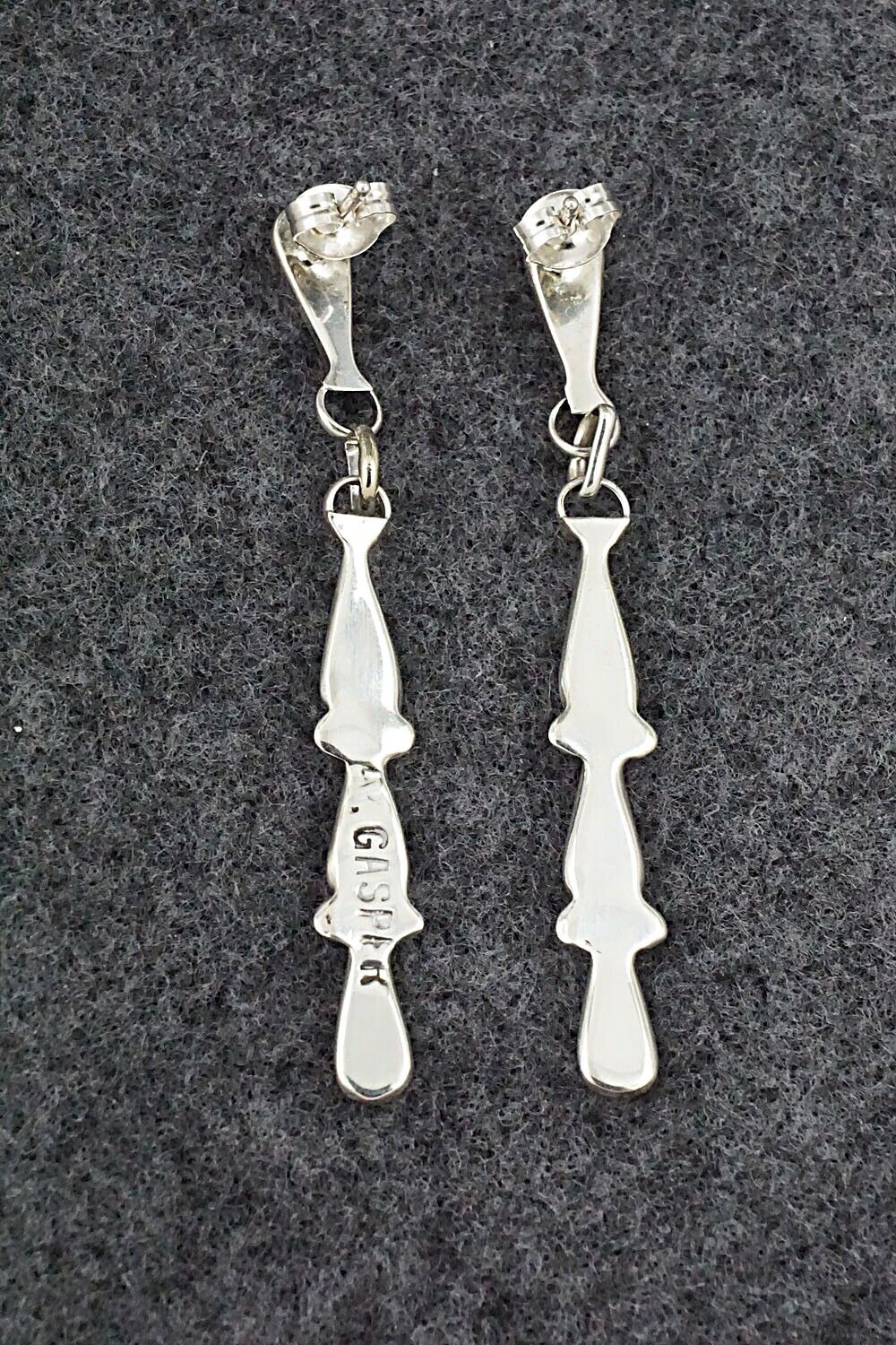Spiny Oyster & Sterling Silver Earrings - Angela Gasper