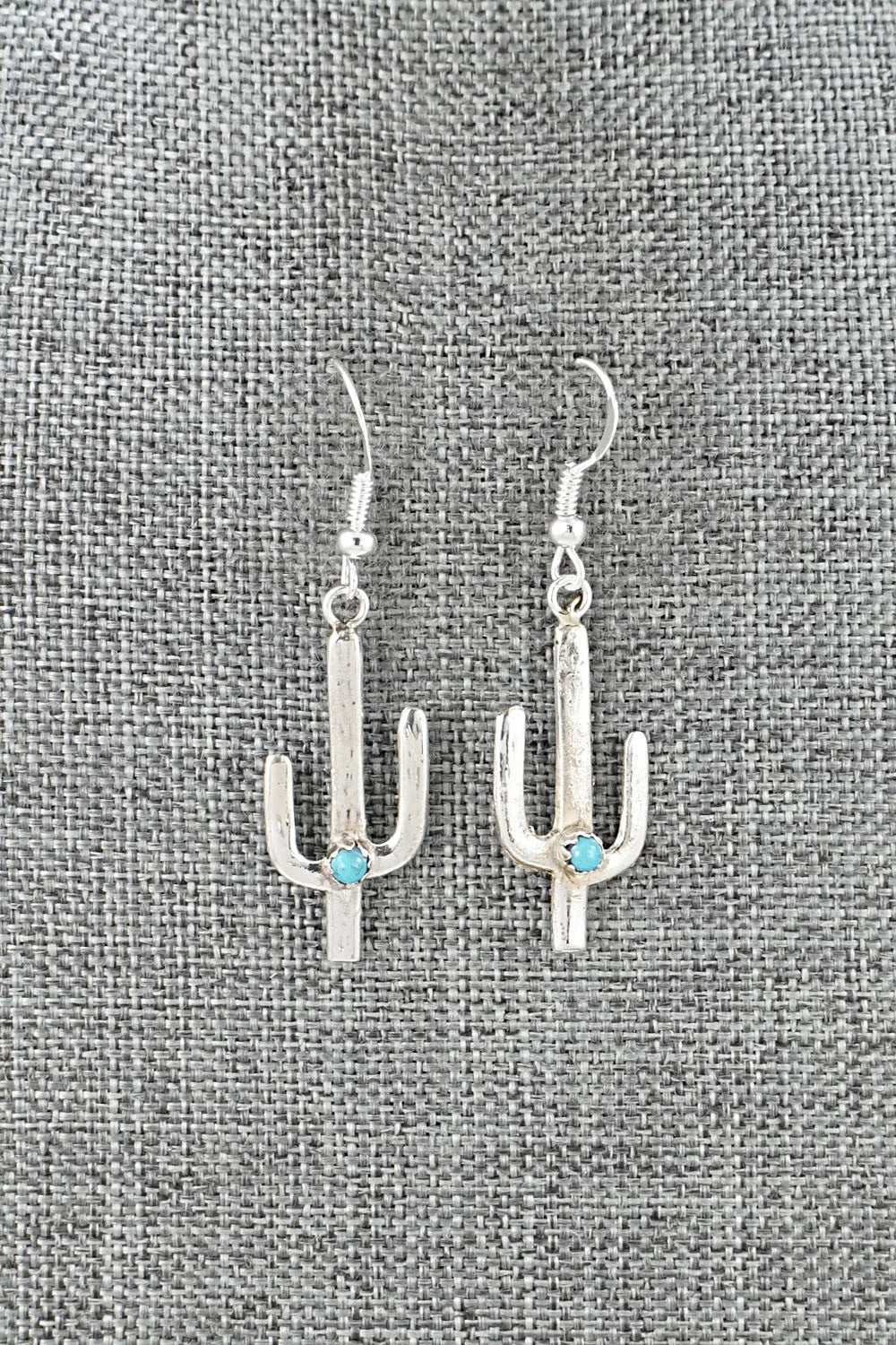 Turquoise & Sterling Silver Earrings - Lorraine Chee