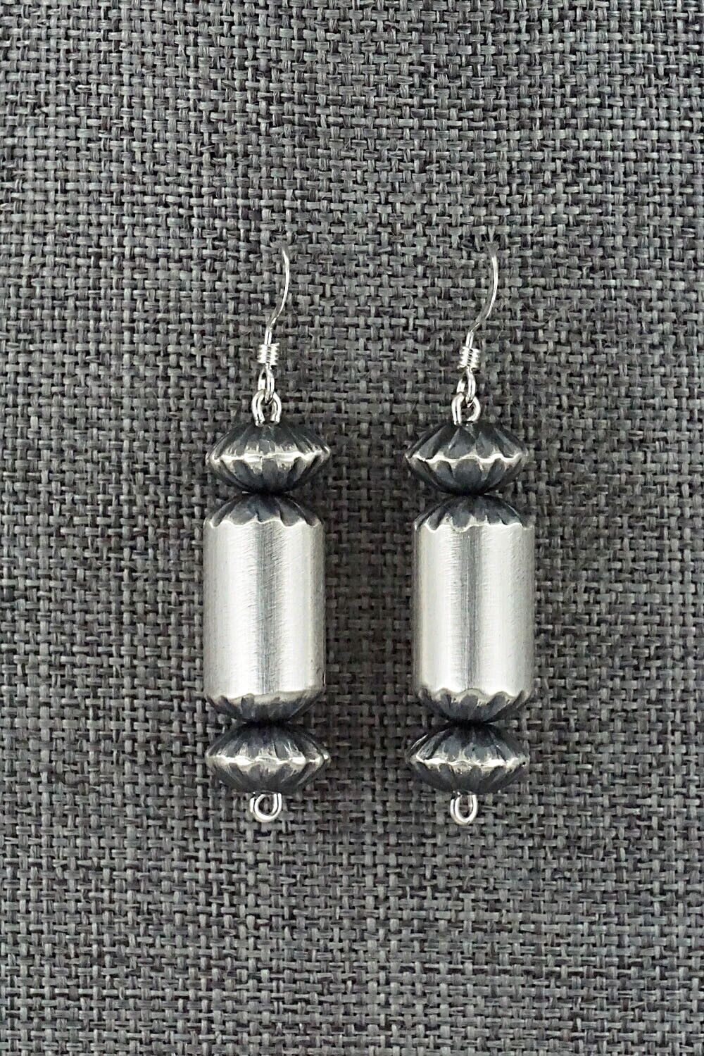 Sterling Silver Navajo Pearl Earrings - Tonisha Haley
