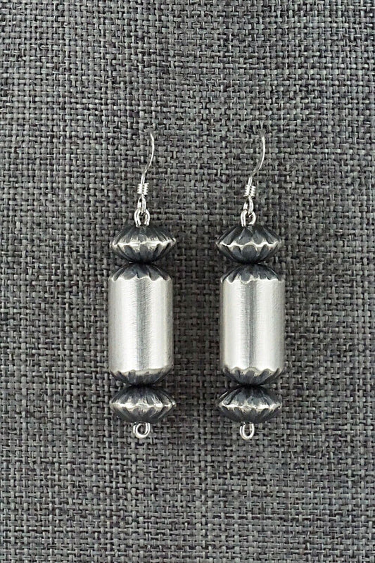 Sterling Silver Navajo Pearl Earrings - Tonisha Haley