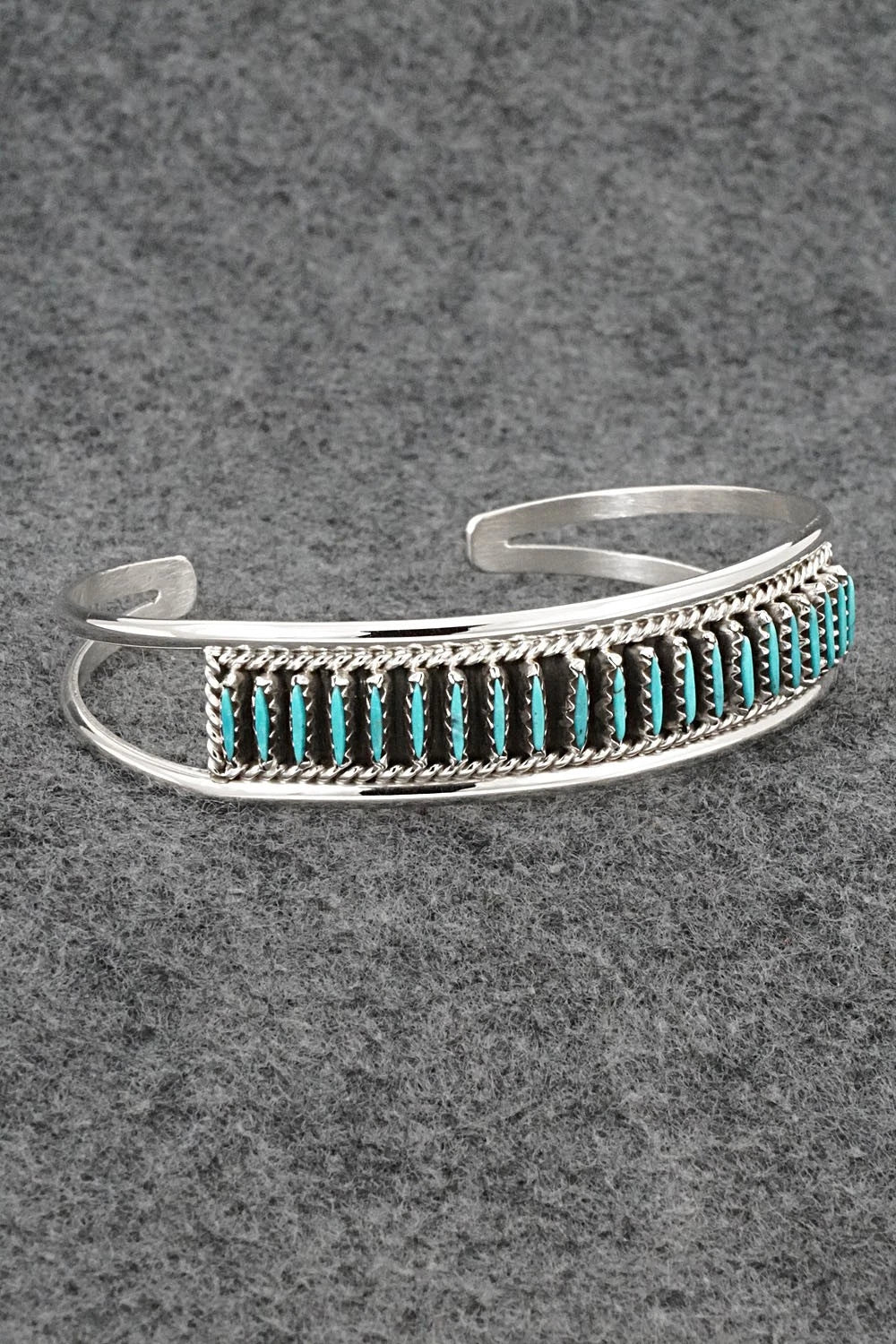 Turquoise & Sterling Silver Bracelet - Roland Francisco