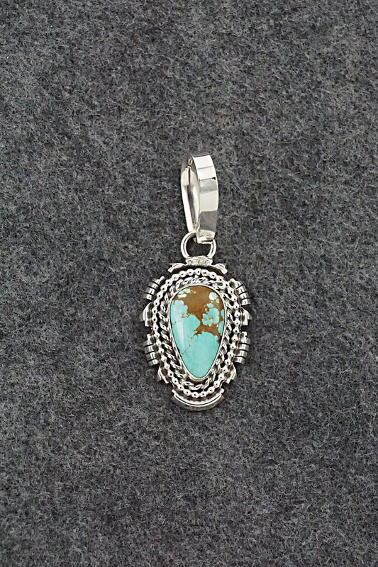 Turquoise & Sterling Silver Pendant - Randy Billy