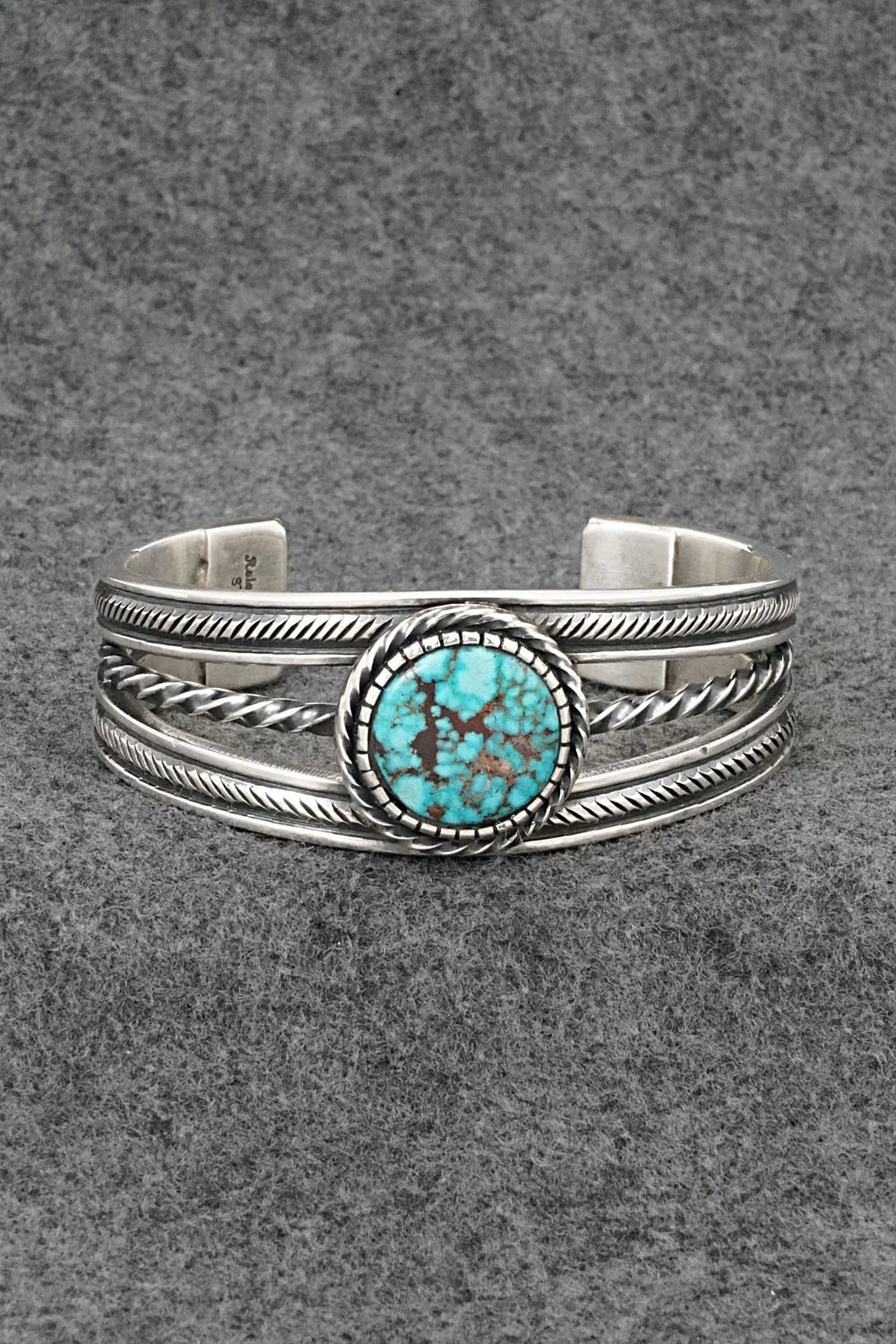 Turquoise & Sterling Silver Bracelet - Roland Dixon