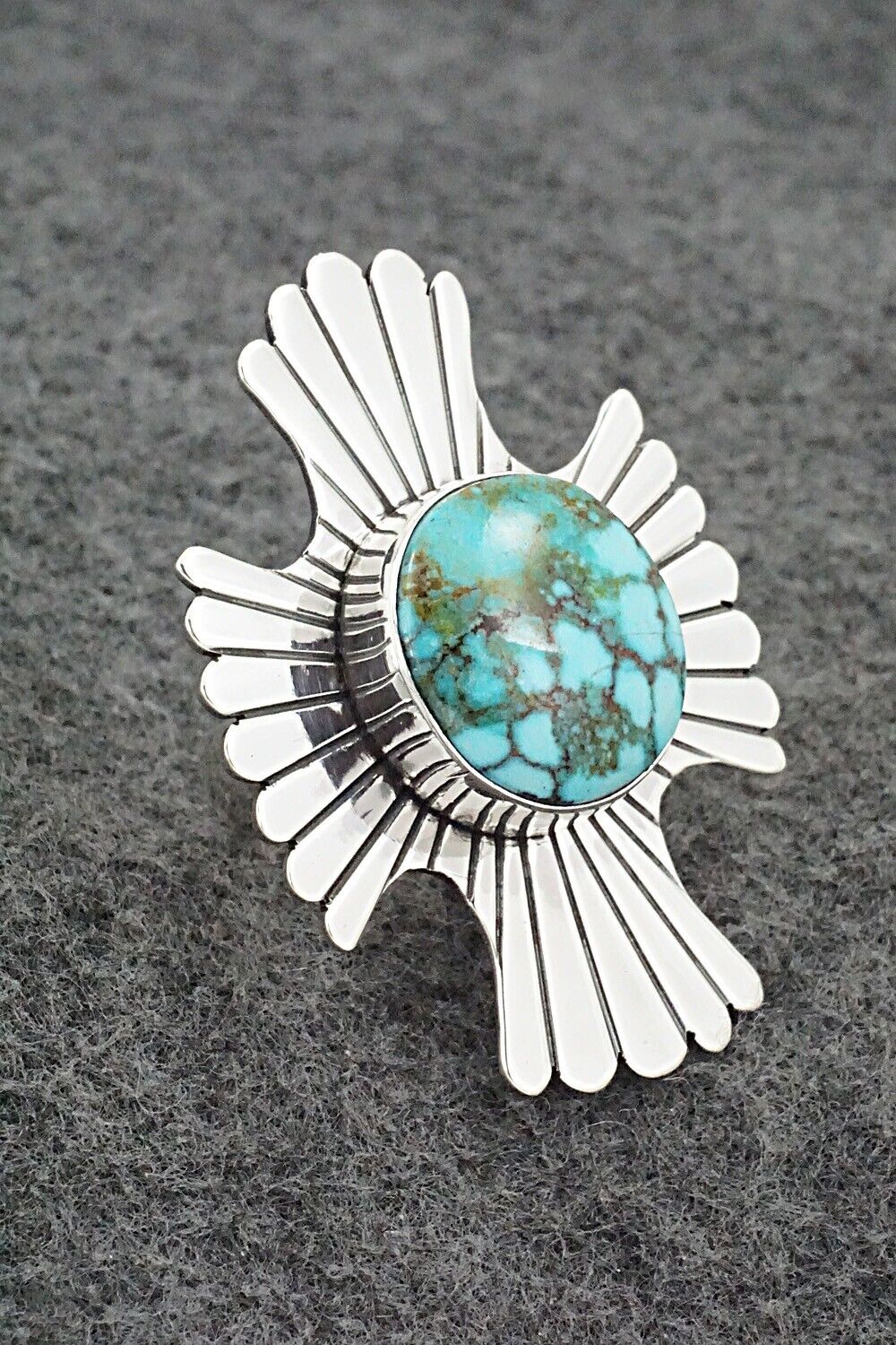 Turquoise & Sterling Silver Ring - Marita Benally - Size 7