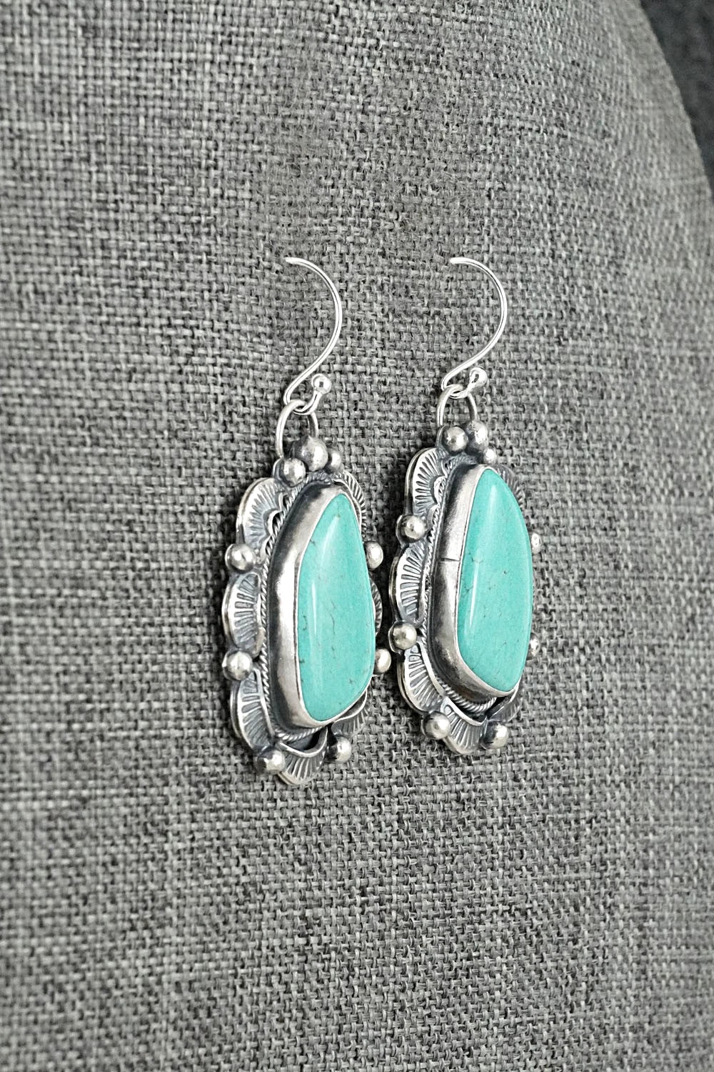 Turquoise & Sterling Silver Earrings - Jackson Hoskie