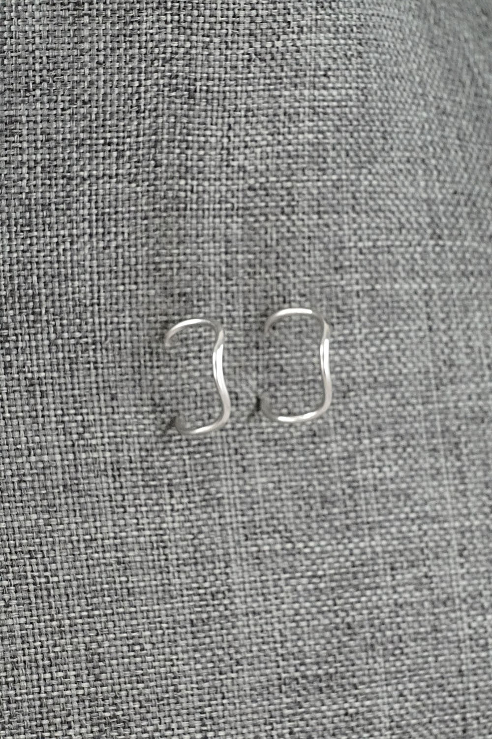 Sterling Silver Hoop Earrings - Elaine Tahe