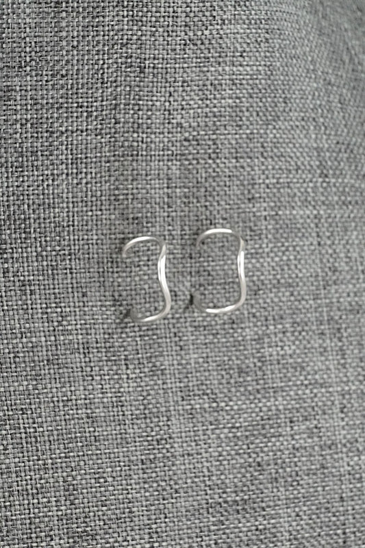 Sterling Silver Hoop Earrings - Elaine Tahe