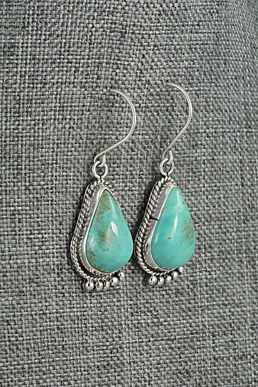 Turquoise & Sterling Silver Earrings - Rena Begay