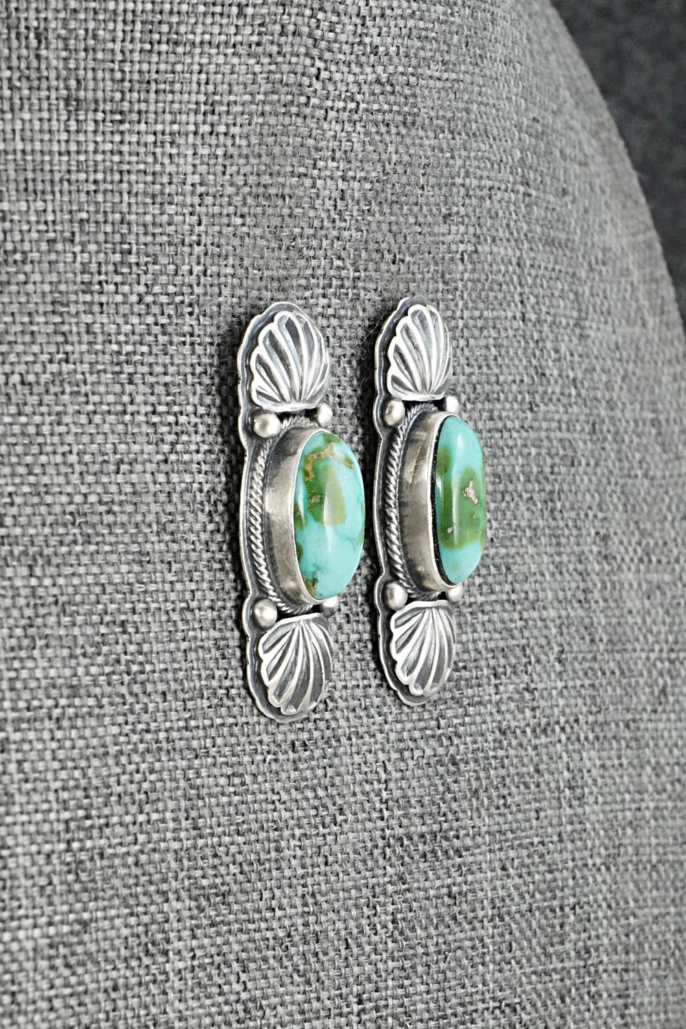 Turquoise & Sterling Silver Necklace and Earrings Set - Randy Boyd