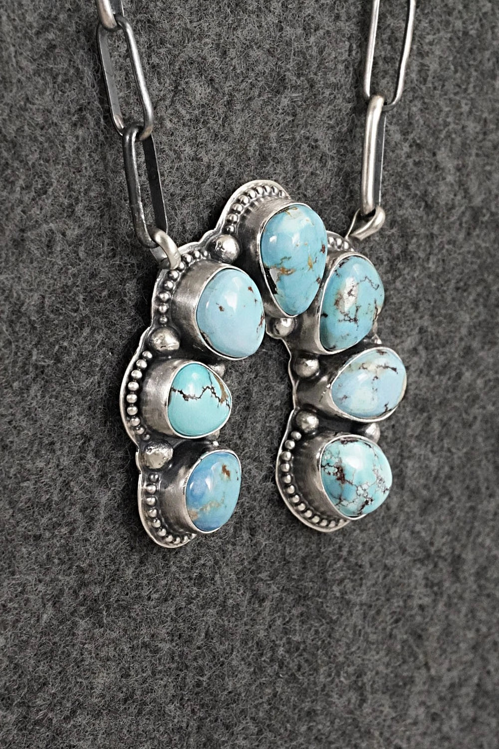 Turquoise & Sterling Silver Necklace - Darrin Livingston