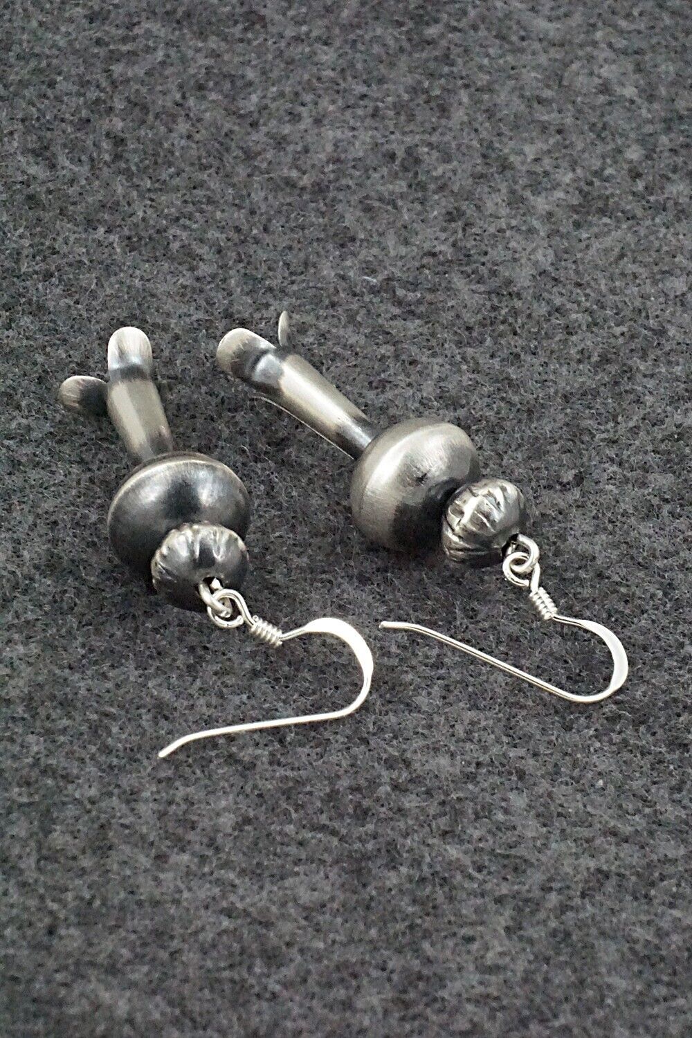 Sterling Silver Navajo Pearl Earrings - Tonisha Haley