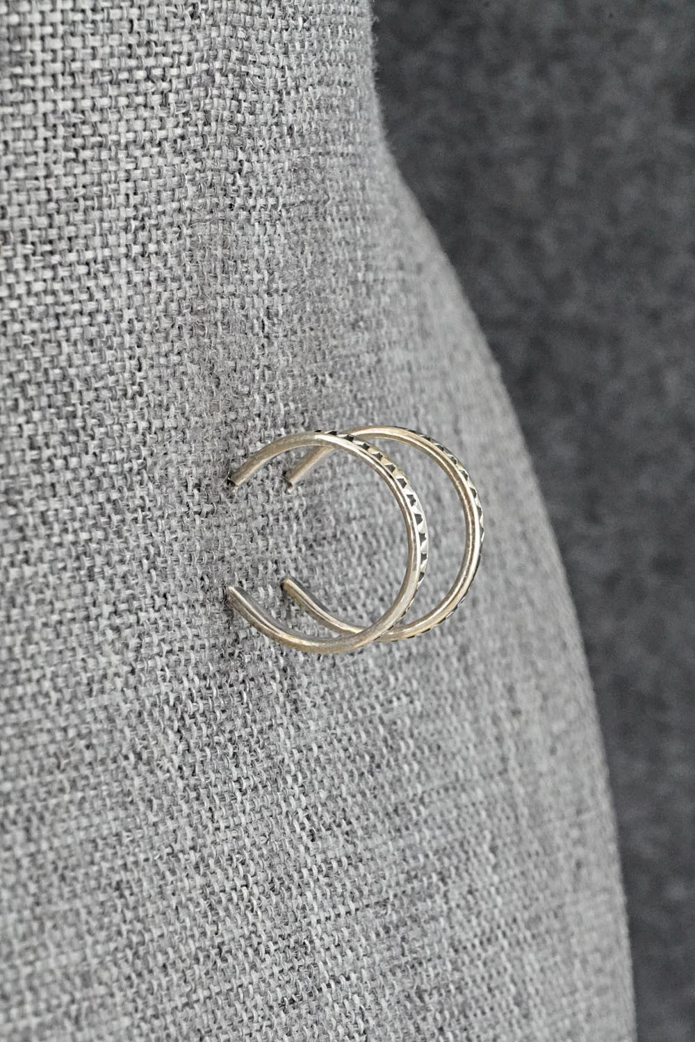 Sterling Silver Hoop Earrings - Elaine Tahe