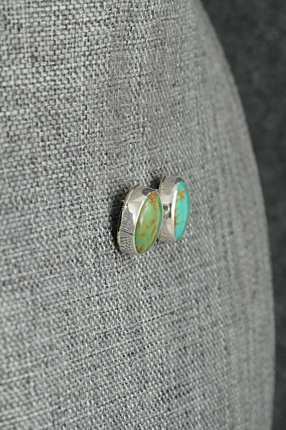 Turquoise & Sterling Silver Earrings - Rosemary Saunders