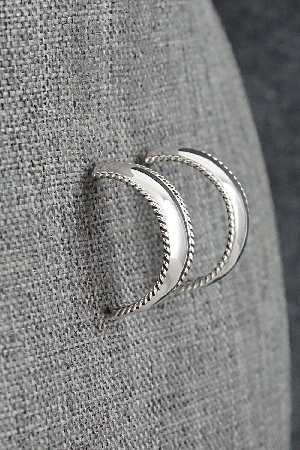 Sterling Silver Hoop Earrings - Gregg Yazzie