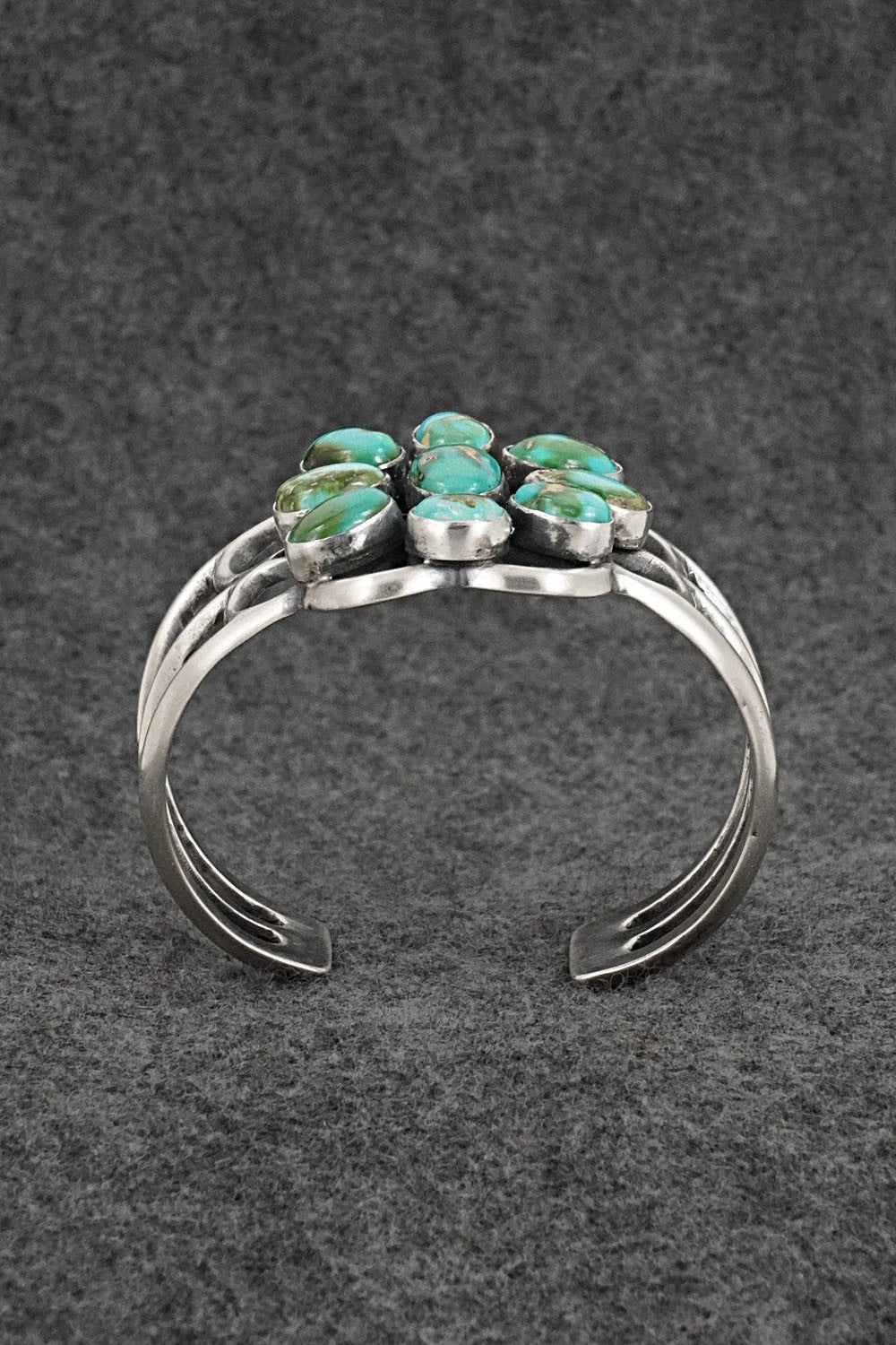 Turquoise & Sterling Silver Bracelet - Eugene Gruber