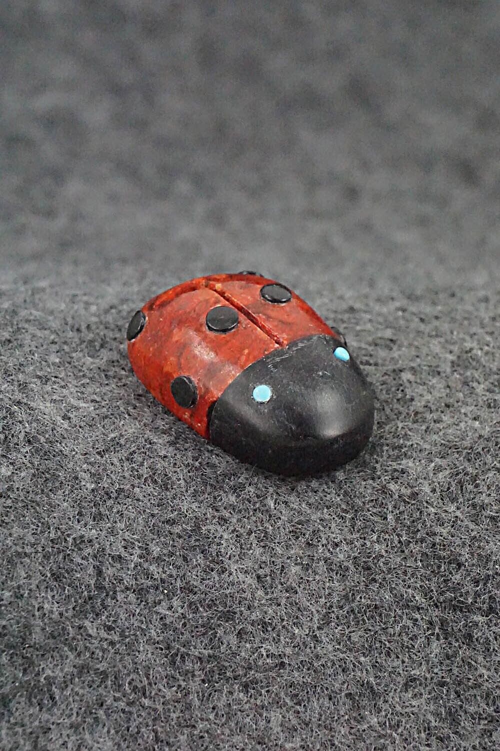 Ladybug Zuni Fetish Carving - Reynold Lunasee