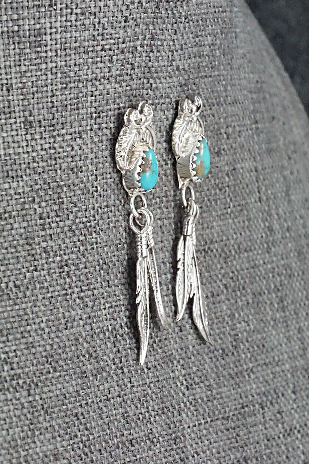 Turquoise and Sterling Silver Earrings - Sharon McCarthy