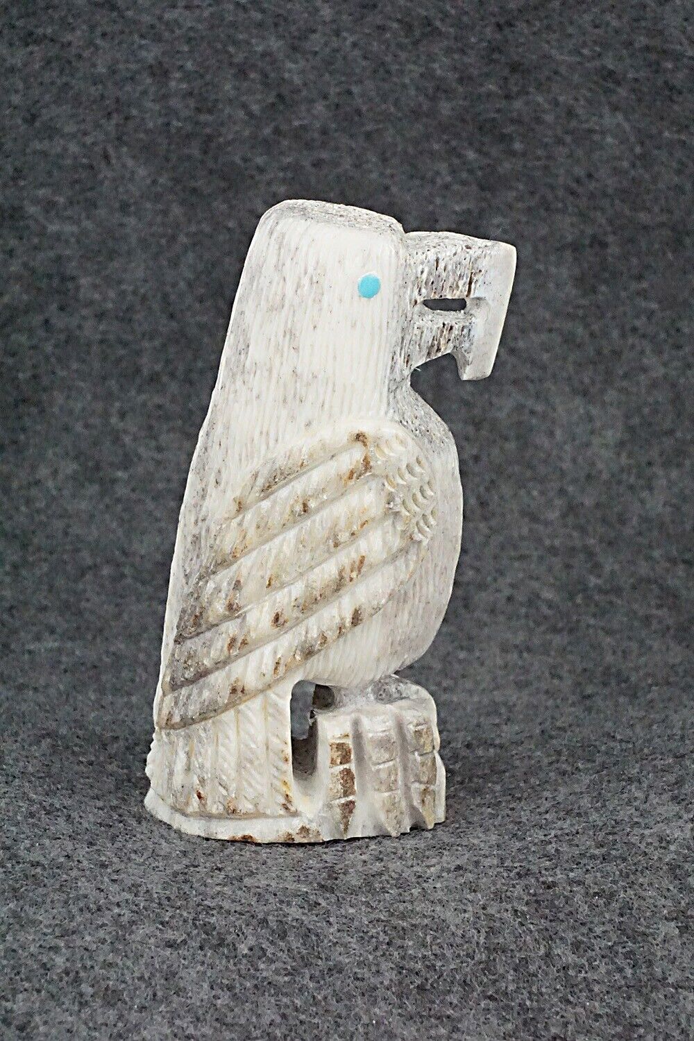 Eagle Zuni Fetish Carving - Garrick Weeka