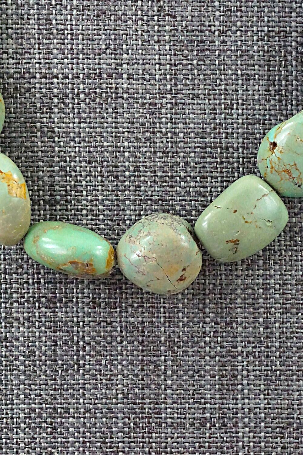 Turquoise & Sterling Silver Necklace 24" - Louise Joe
