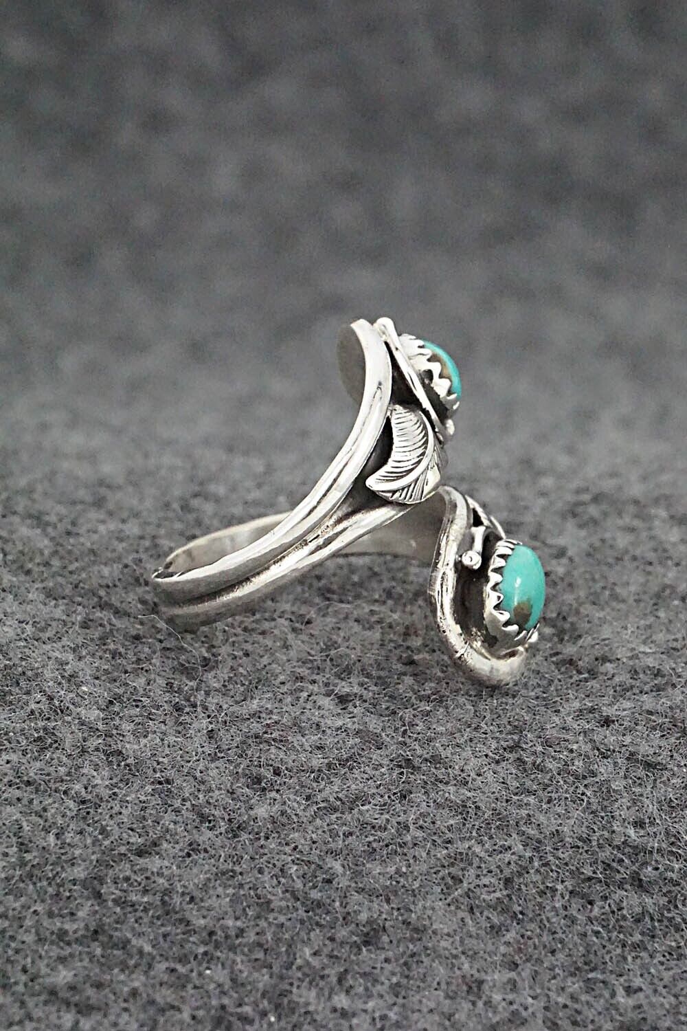 Turquoise & Sterling Silver Ring - Genevieve Francisco - Size 7
