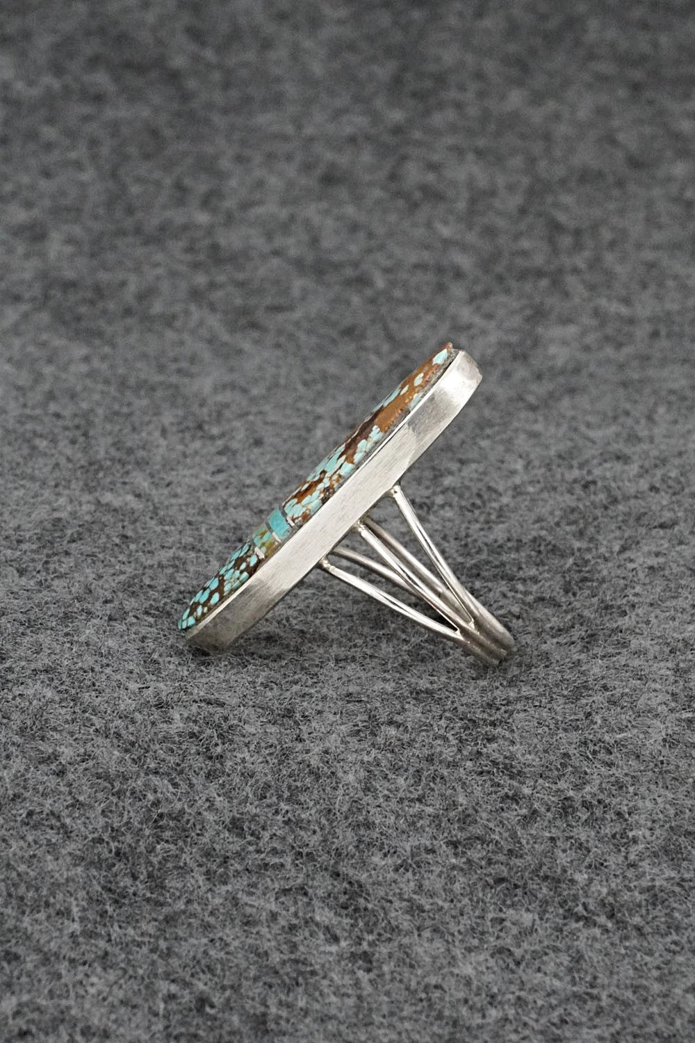 Turquoise & Sterling Silver Ring - Harold Smith - Size 6.75