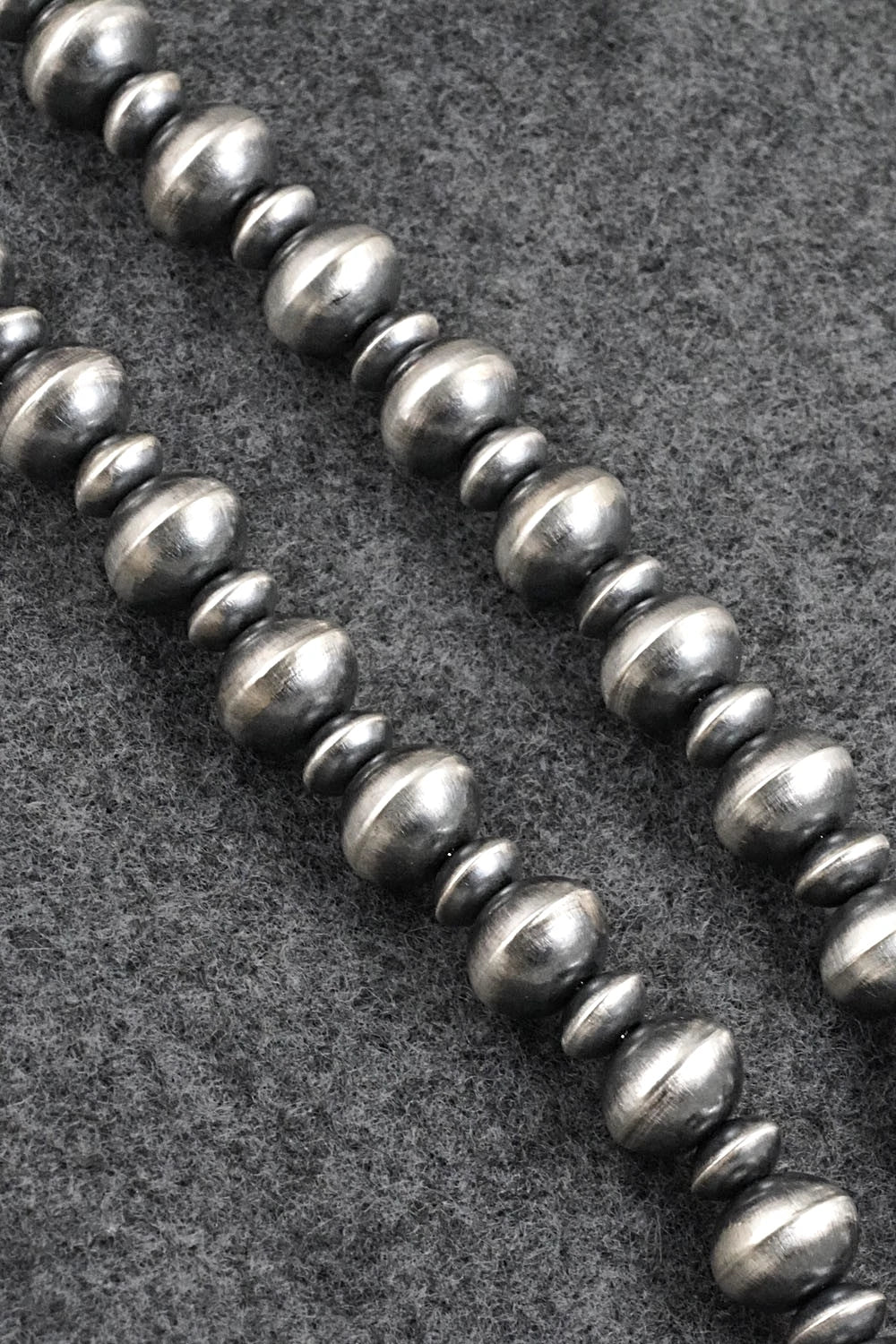 Sterling Silver Navajo Pearl Necklace 20" - Crystal Haley