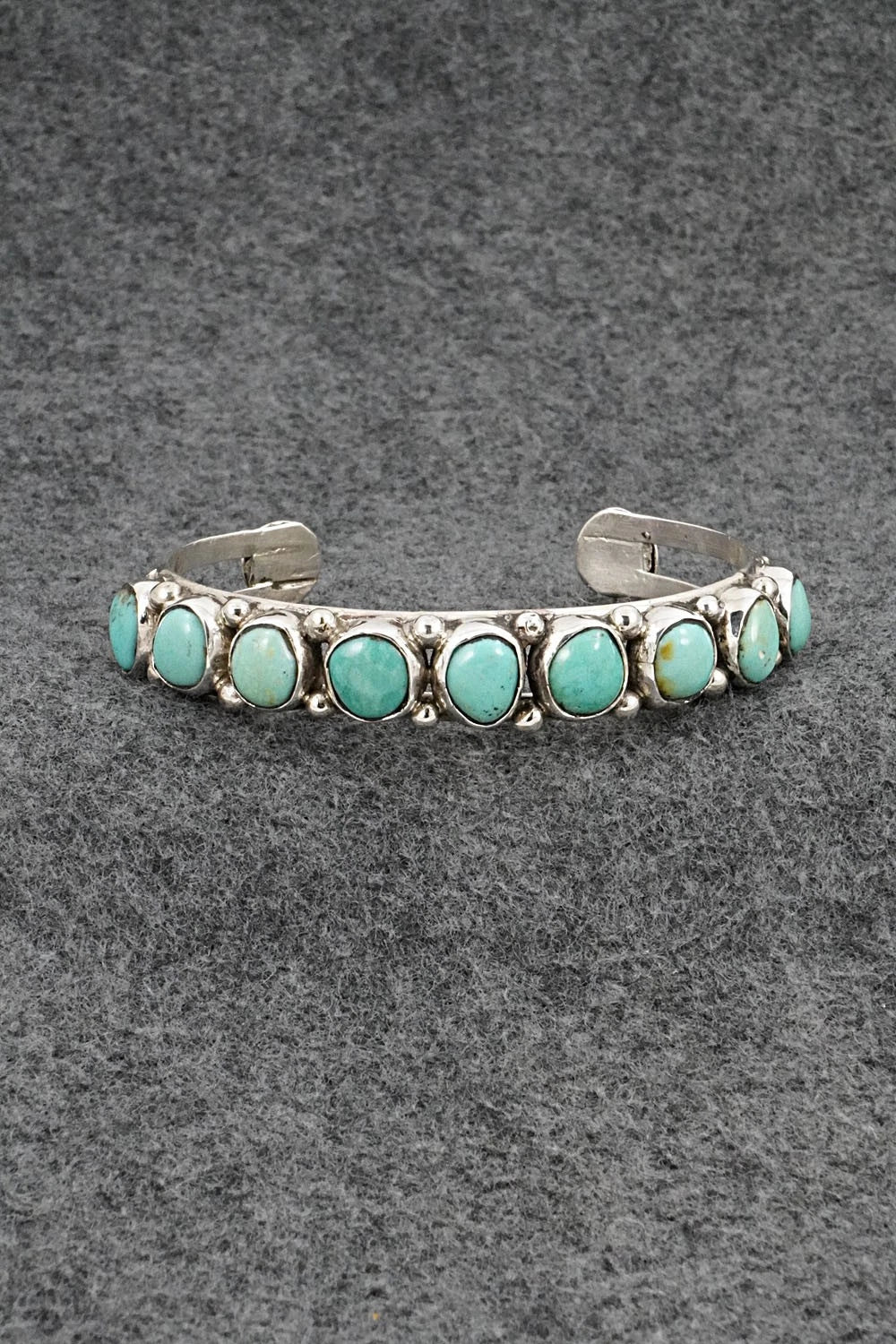 Turquoise & Sterling Silver Bracelet - Priscilla Reeder