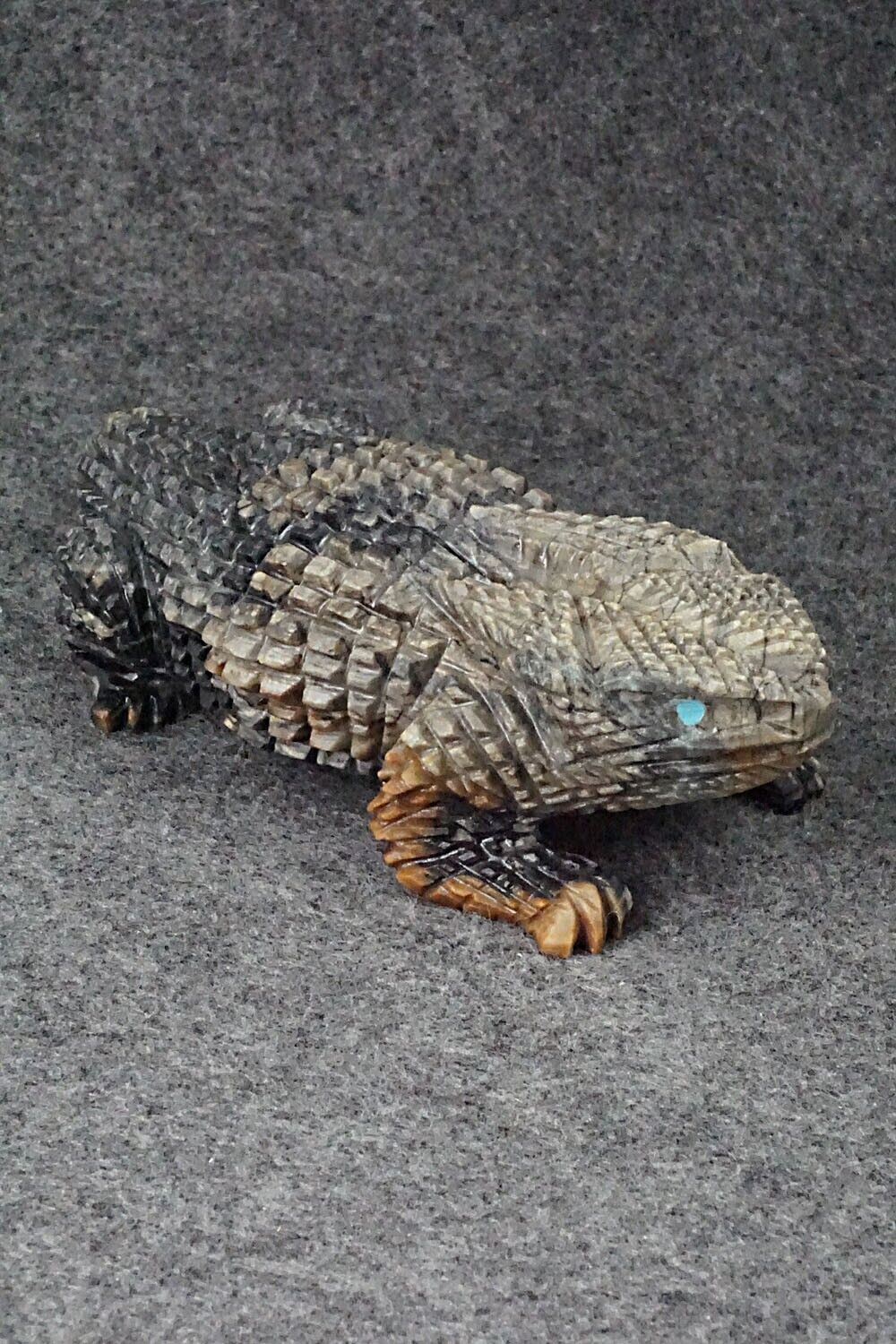Horned Toad Zuni Fetish Carving - Tony Mackel