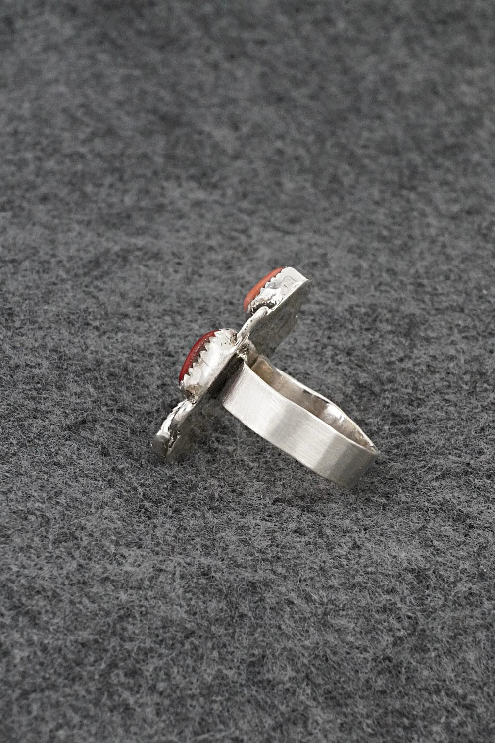 Multi-Stone & Sterling Silver Ring - Priscilla Reeder - Size 7.5