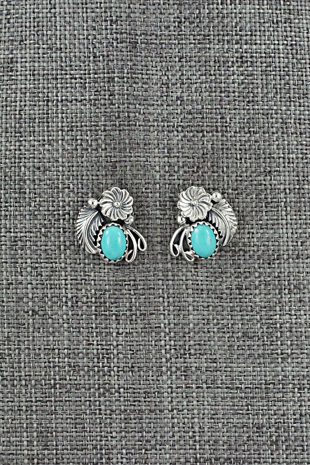 Turquoise & Sterling Silver Earrings - Rita Largo