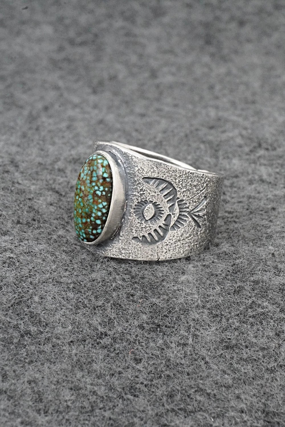 Turquoise & Sterling Silver Ring - Cody Noble - Size 13.5