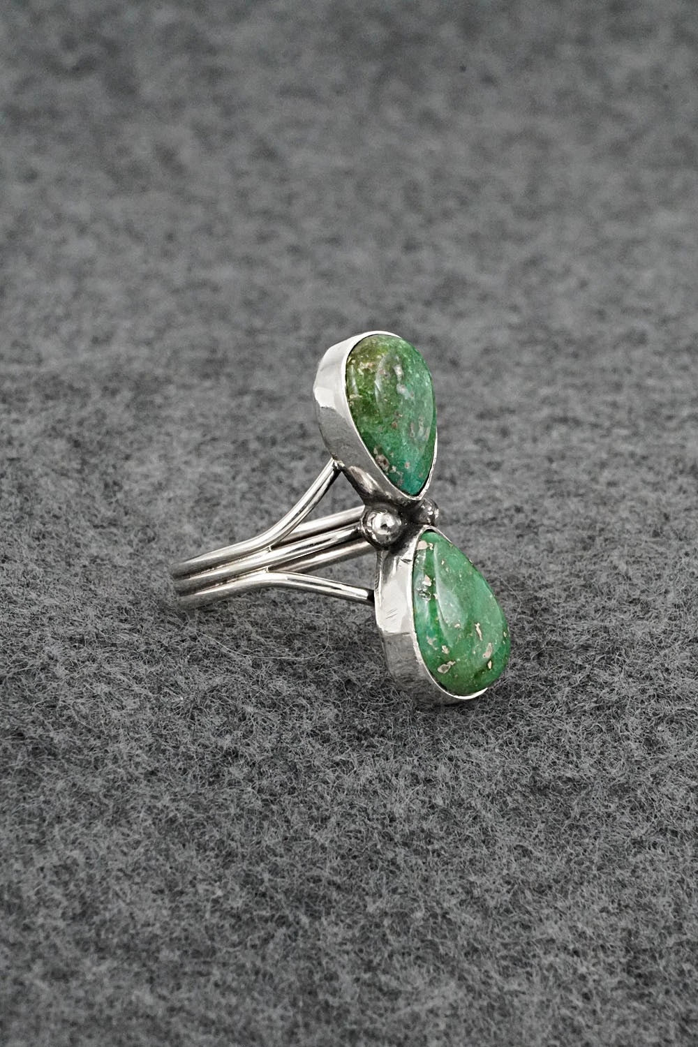 Turquoise & Sterling Silver Ring - Eugene Gruber - Size 7