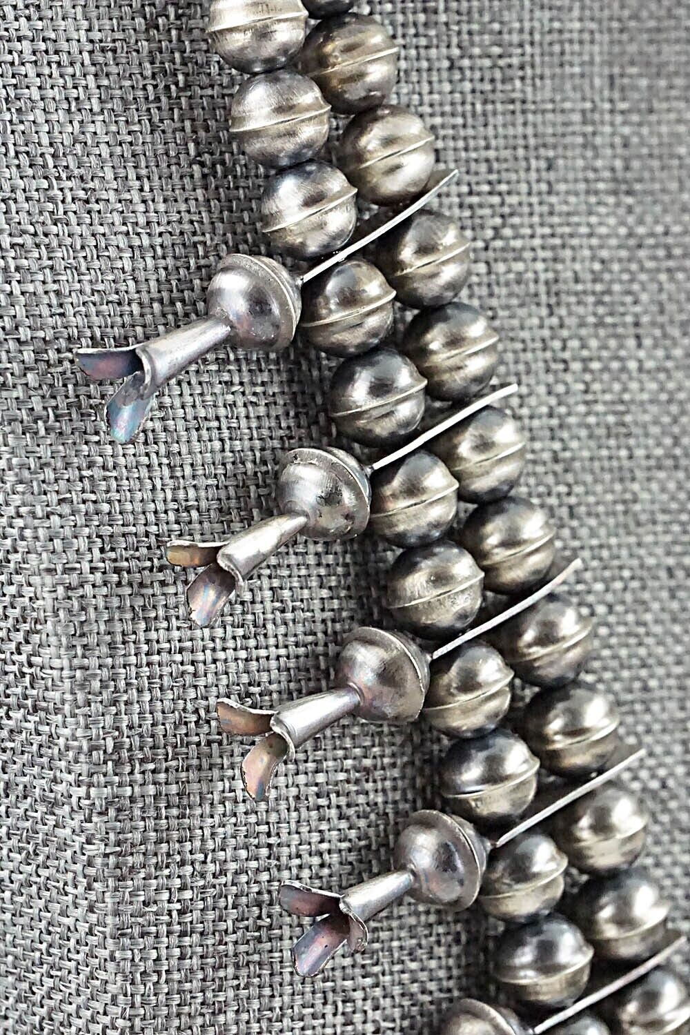 Turquoise & Sterling Silver Squash Blossom Set - Phil Garcia