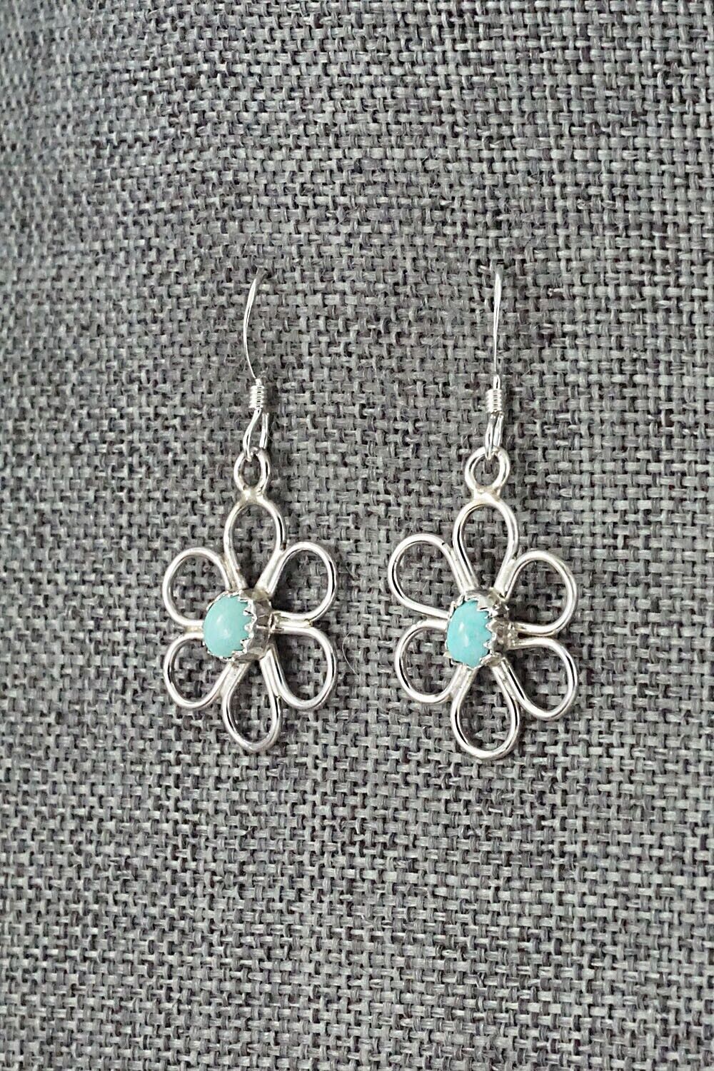 Turquoise & Sterling Silver Earrings - Shantel Bitsie